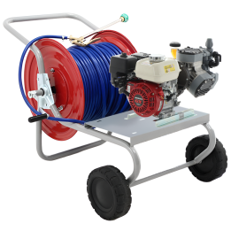 Comet MTP P40 20 SC 4T ruiskutusmoottoripumppu vaunulla Honda GX120 20 bar