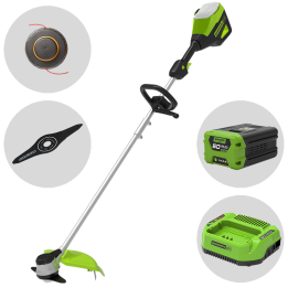 Greenworks GD60BC akkuraivuri 60 V 2 Ah akku ja laturi