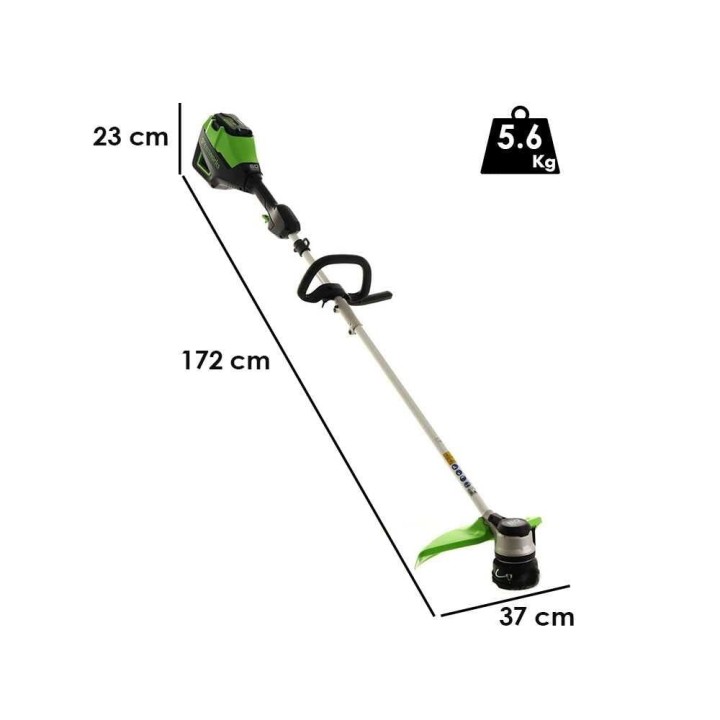 Greenworks GD60BC akkuraivuri, 60 V, 2 Ah, akku ja laturi