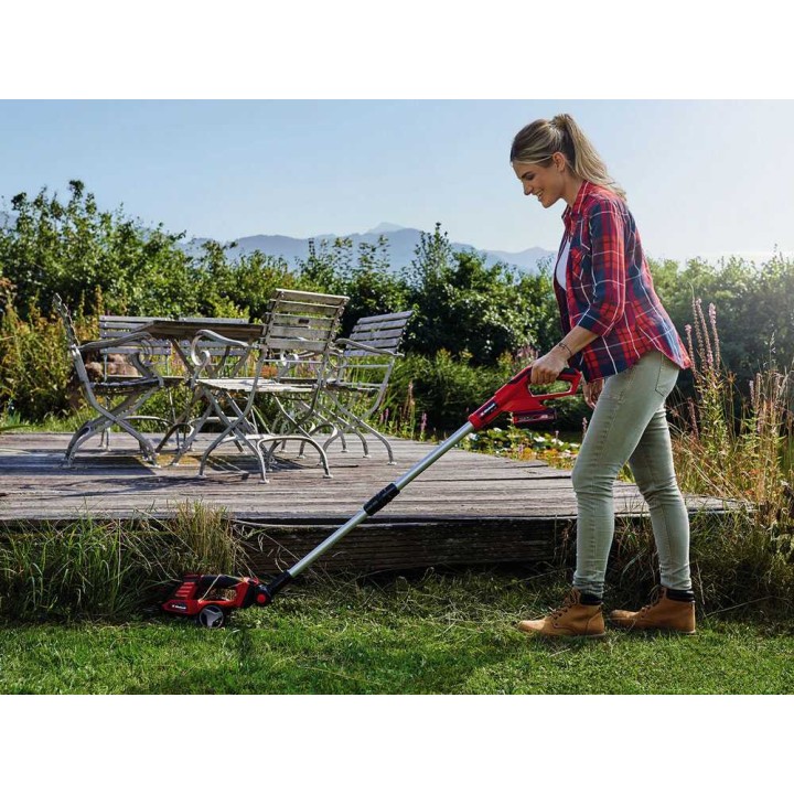 Einhell GE-CG 18/100 Li T akkuruohosakset teleskooppivarrella, 18 V, 5,2 Ah