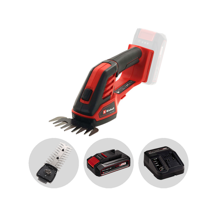 Einhell GE CG 18 100 Li akkuruoho ja pensasleikkuri 18 V 2 5 Ah