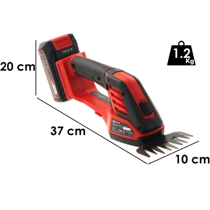 Einhell GE-CG 18/100 Li akkuruoho- ja pensasleikkuri, 18 V, 2,5 Ah