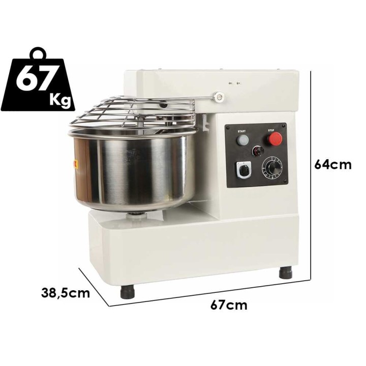 Prismafood iLine SFMC 20 VAR spiraalitaikinakone, 20 l, 1,2 HP, 230 V