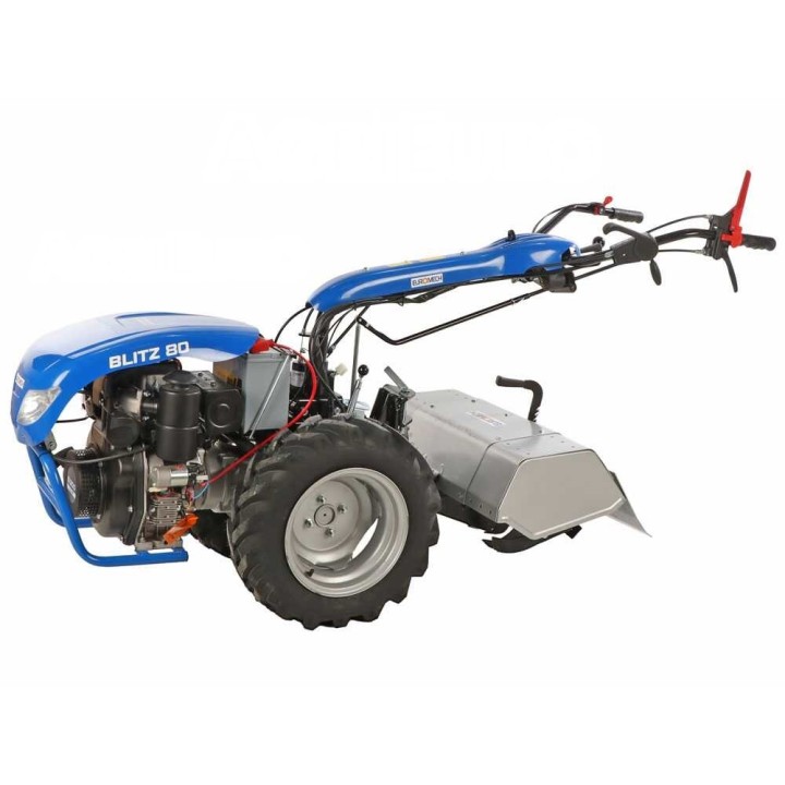 BLITZ 80 diesel-motocultivaattori, Yagmur D300, 7 HP, sähköinen käynnistys, 75 cm jyrsin