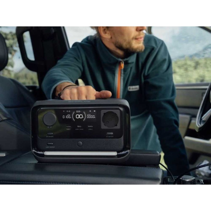 EcoFlow RIVER 3 Plus kannettava virtalähde, 286 Wh, 600 W, 1 200 W