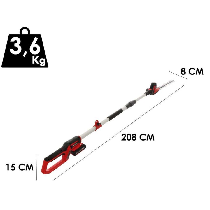 Einhell GC-HH 18/45 Li T akkupensasleikkuri, 18 V, 4 Ah, 45 cm