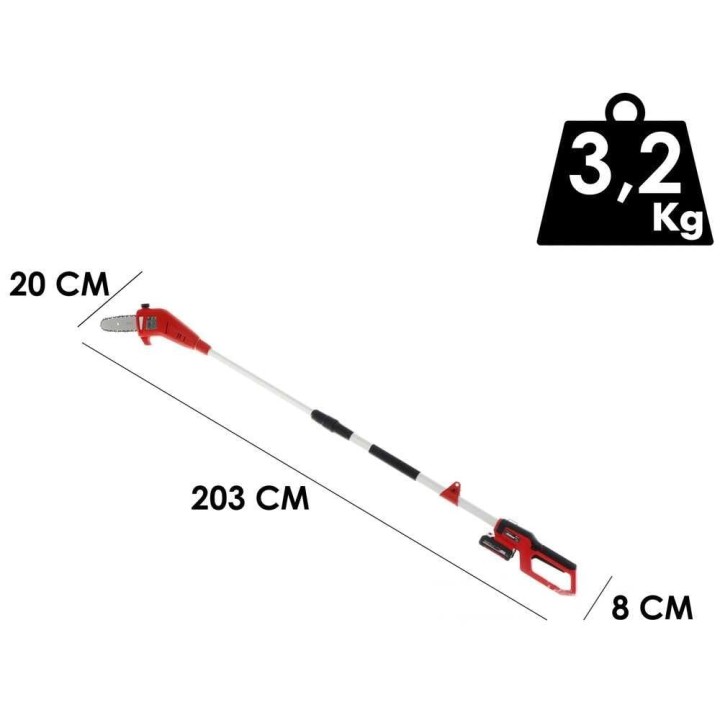 Einhell GC-LC 18/20 Li T -akkukäyttöinen oksasaha, 18 V, 2,5 Ah