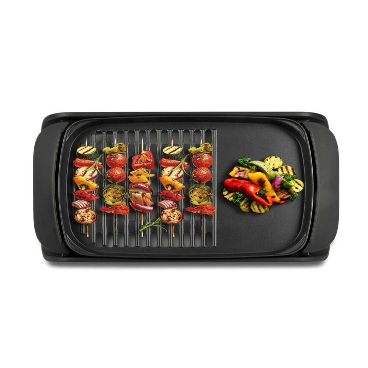 Girmi BQ91 sähkögrilli, 2 kW, 40 × 30 cm paistolevy, lasikansi