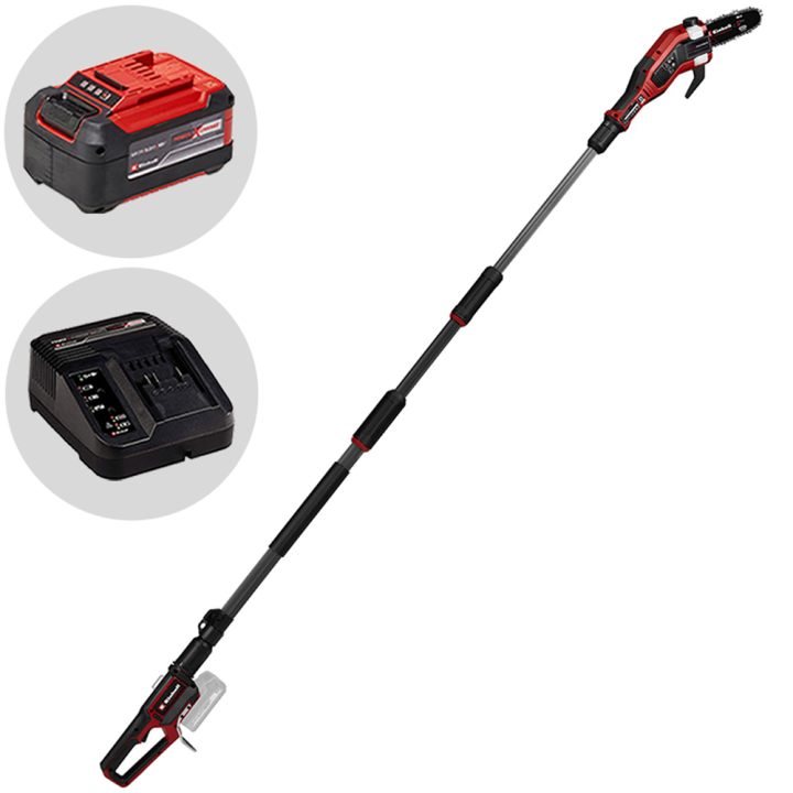 Einhell GP LC 18 20 Li T BL akkuoksasaha teleskooppivarrella 18 V 5 2 Ah