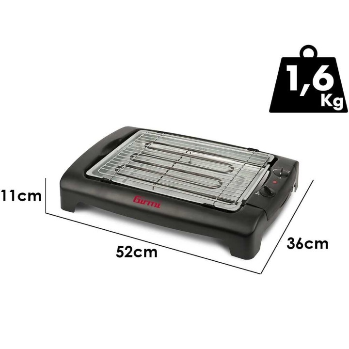 Girmi BQ12 sähkögrilli, 2 000 W, 34 × 24,5 cm