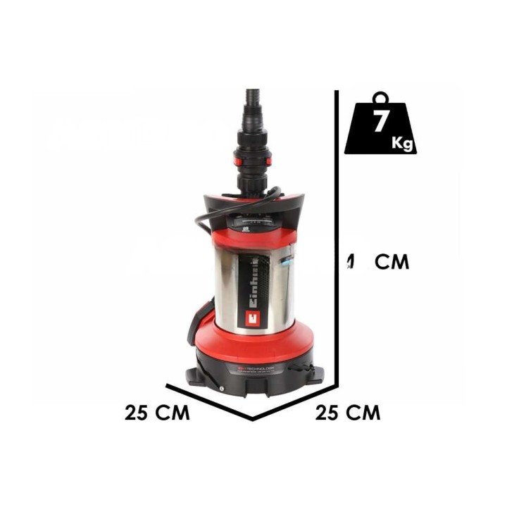 Einhell GE-DP 7535 uppopumppu likaiselle ja puhtaalle vedelle, 750 W