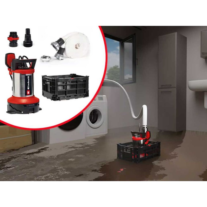 Einhell GE-DP 7535 uppopumppu likaiselle ja puhtaalle vedelle, 750 W