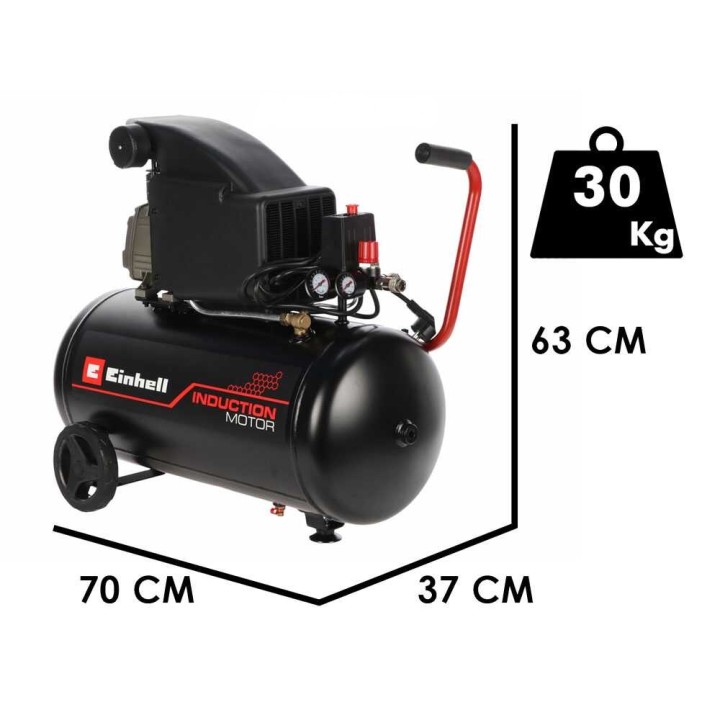 Einhell TE-AC 270/50/10 sähkökompressori, 50 l, 10 bar, 2,5 HP, 23