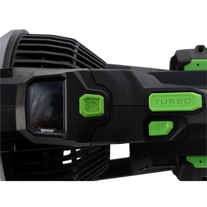 EGO LBX1000 akkupuhallin, 56 V, 5 Ah, LCD-näyttö ja LED-valo