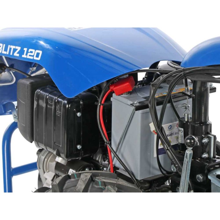 BLITZ 120 diesel-motokultivaattori, Kohler KD15-440, 12 HP, sähkökäynnistys