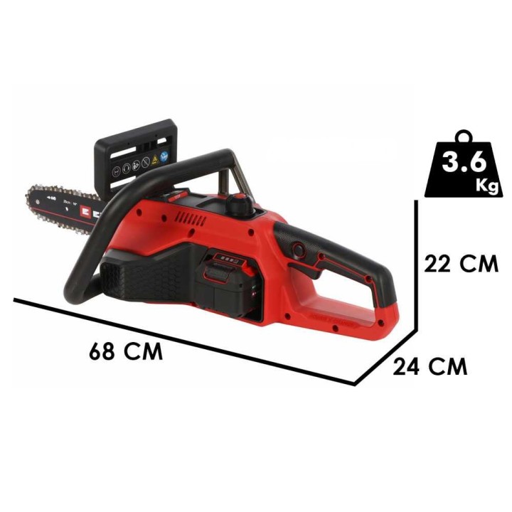 Einhell GE-LC 18/25 Li BL-Solo akkumoottorisaha, 18 V, 25 cm, ilman akkua ja laturia