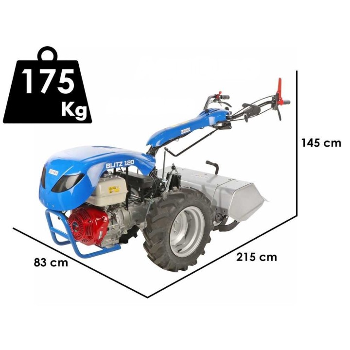 Blitz 120 moottorijyrsin, Honda GX390, 13 HP, 83 cm, 4 + 1-variaattori