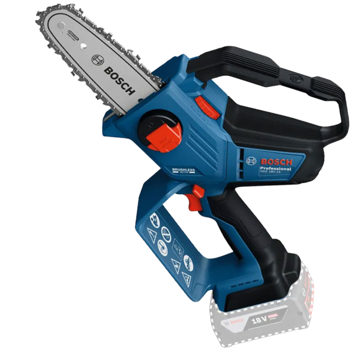 Bosch Professional GKE 18V 15 akkukäyttöinen oksasaha 18 V 15 cm ilman akkua ja laturia