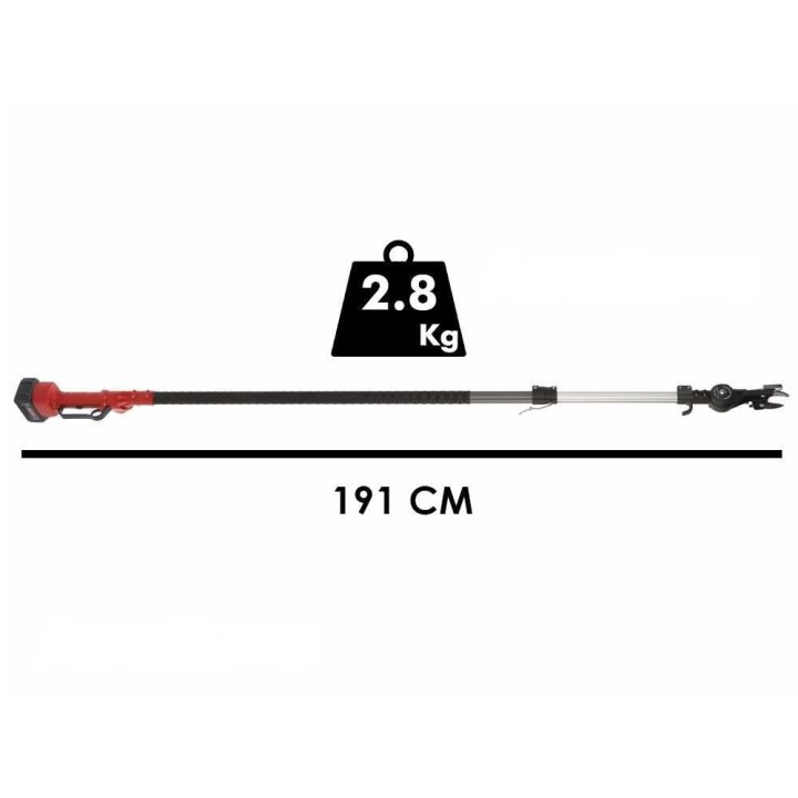 Archman HELIUM+ akkukäyttöinen oksasaha, 191–292 cm, 21 V, 4 Ah