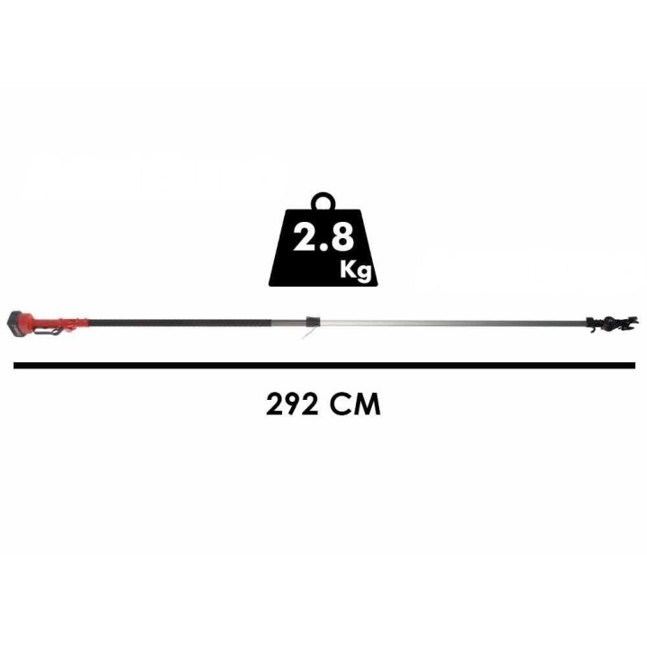Archman HELIUM+ akkukäyttöinen oksasaha, 191–292 cm, 21 V, 4 Ah