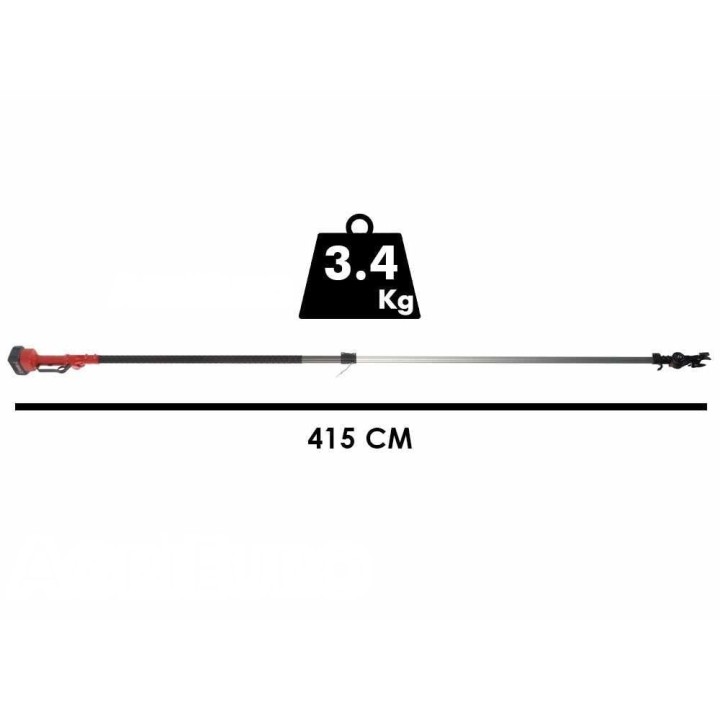 Archman HELIUM+ akkukäyttöinen teleskooppinen oksaleikkuri, 21 V, 4 Ah, 256–415 cm