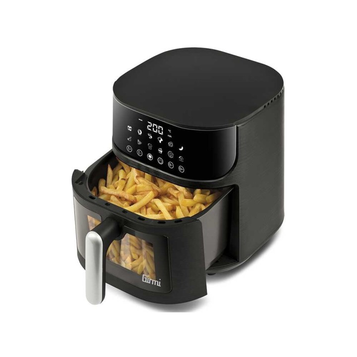 Girmi FG78 Ecofrit Black airfryer, 6 l, 1 500 W, 60–200 °C
