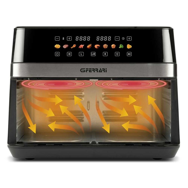 G3 Ferrari Friggisano 6+6 kuumailmakeitin, 12 l, 2 200 W, kosketusnäyttö