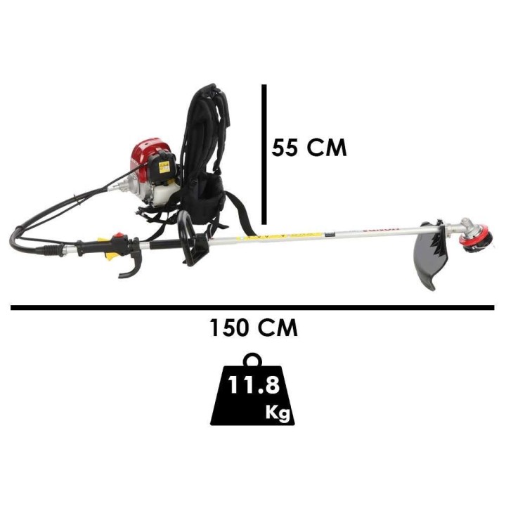 Honda UMR 450 T reppuraivuri, GX50, 2 HP, 47,9 cm³
