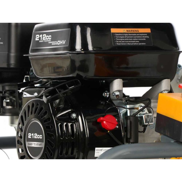GBK 500 biotriturin oksille, Ducar DH212, 7 HP, 50 mm, keräyskori