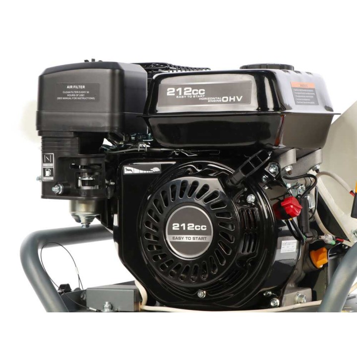 GBK 500 biotriturin oksille, Ducar DH212, 7 HP, 50 mm, keräyskori