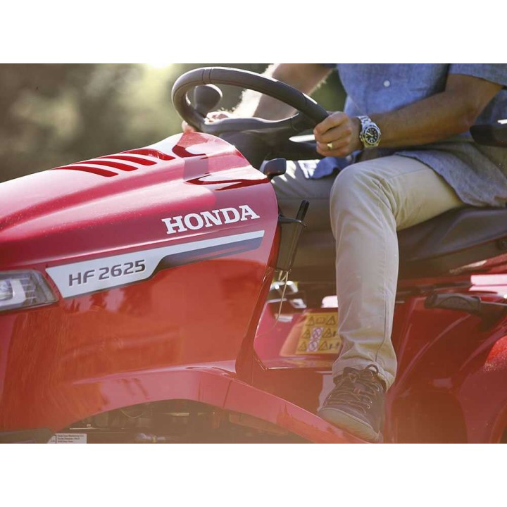 Honda HF 2625 HTE ajoleikkuri, 22 HP, 122 cm, hydrostaattinen, 350 l keruusäiliö