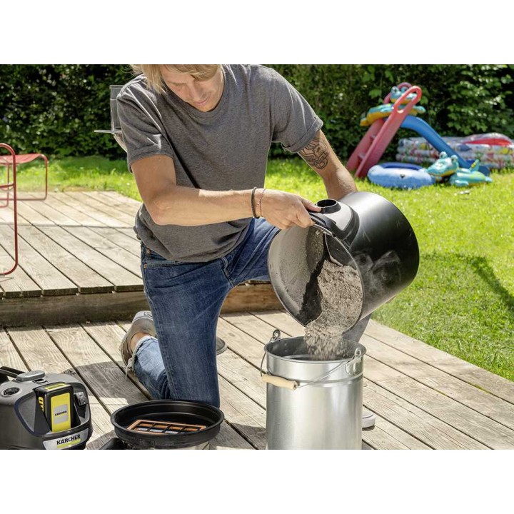Kärcher AD 2 Battery tuhkaimuri, 14 l, 18 V, akku ja laturi