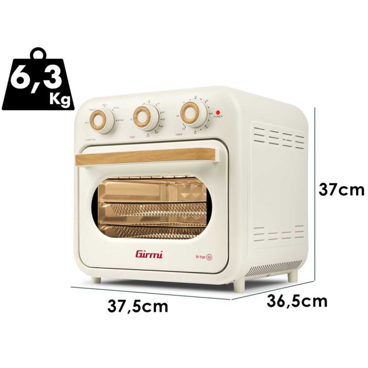 Girmi Ecofrit FG29 sähköuuni ja ilmafriteerauslaite, 22 l, 1 630 W