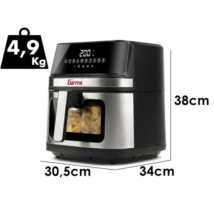 Girmi Ecofrit FG80 kuumailmakeitin, 8 l, 2 200 W, 220–240 V