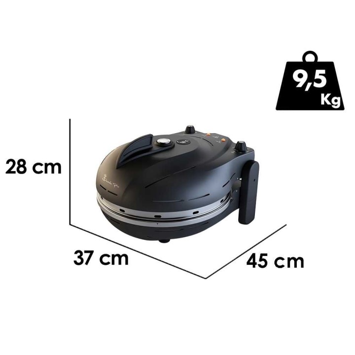 Diavola Pro V 3.0 sähköinen pizzauuni, 2 000 W, 500 °C, cordieriittikivi