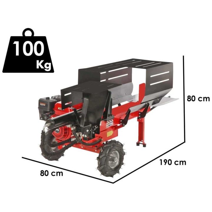 GeoTech LS12-50 HG vaakasuora bensiinikäyttöinen hydraulinen halkomakone 8 t