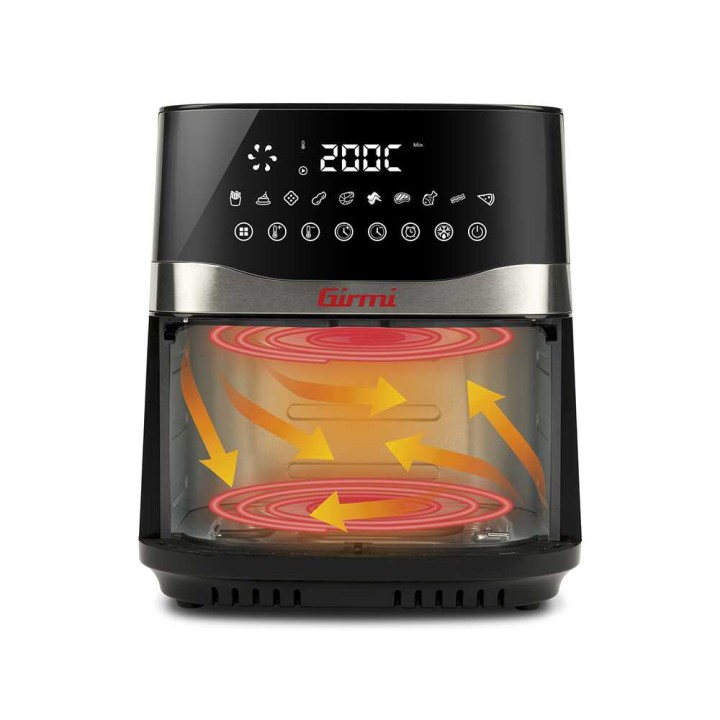 Girmi FG90 EcoFrit Premium kuumailmakeitin, 9 l, 2 200 W, kosketusnäyttö