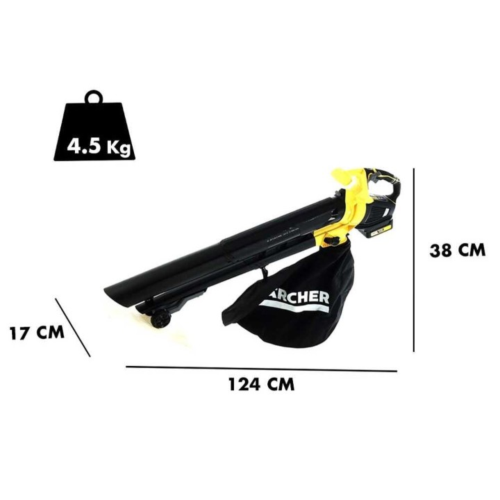 Karcher BLV 18-200 lehtipuhallin ja -imuri, 18 V, 5 Ah