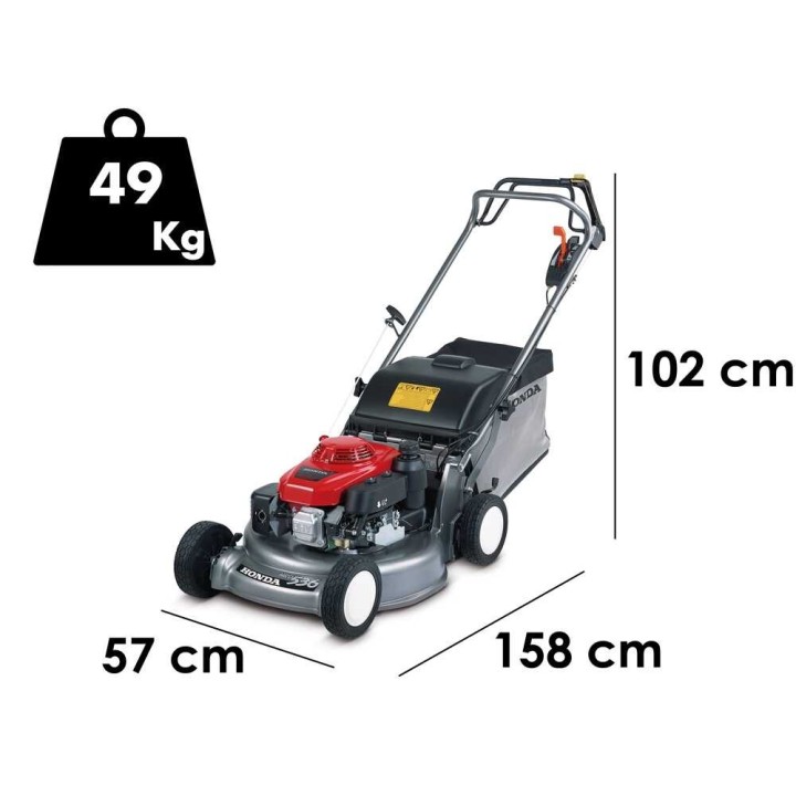 Honda HRD 536 HXE vetävä ruohonleikkuri, 53 cm, GXV 160, 6 HP, 80 l