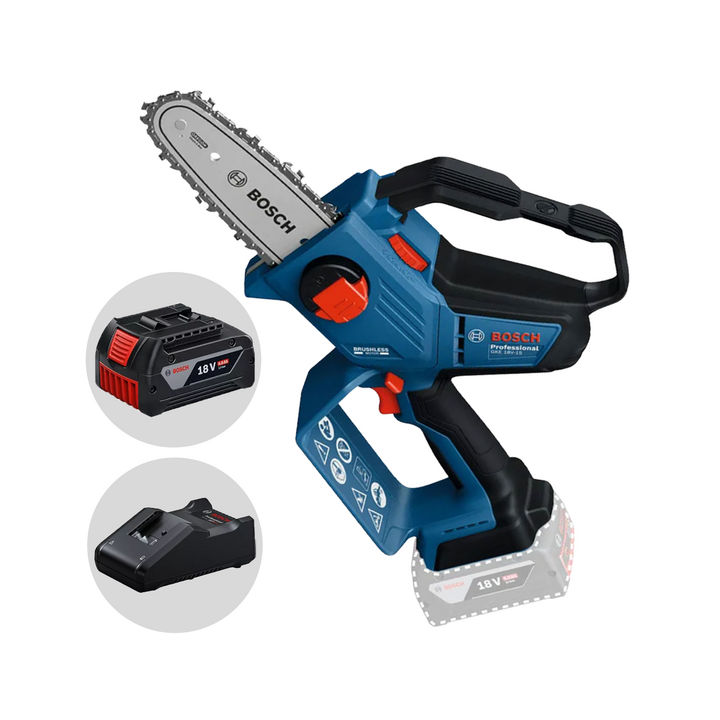 Bosch Professional GKE 18V 15 akkukäyttöinen oksasaha 18 V 4 Ah
