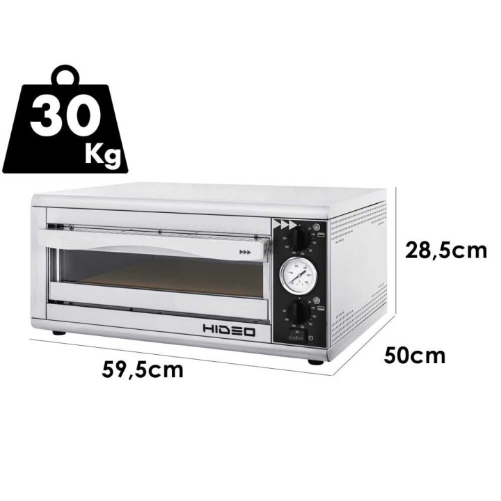 Prismafood HIDEO 1/40 sähköuuni pizzalle, 1 600 W, 230 V, 35 cm