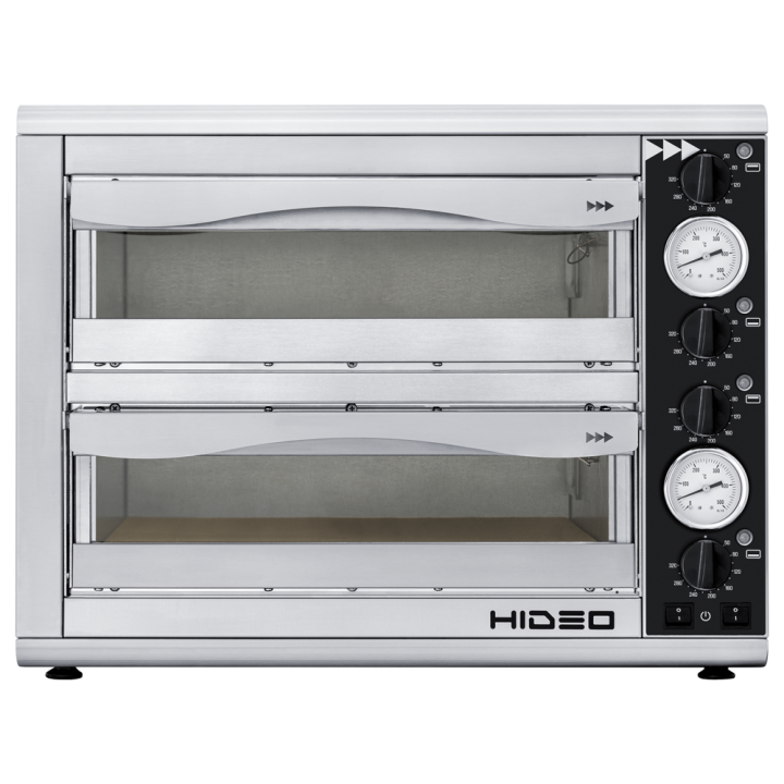 Prismafood HIDEO 2 40 sähköinen pizzauuni 3 200 W 230 V 2 kammiota