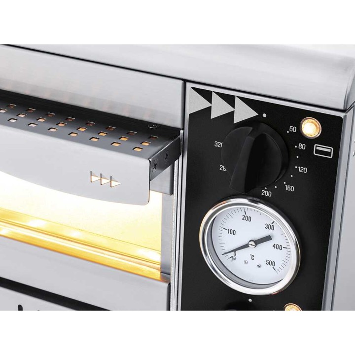 Prismafood HIDEO 2/40 sähköinen pizzauuni, 3 200 W, 230 V, 2 kammiota