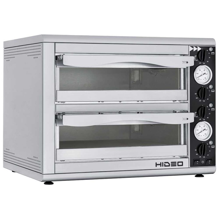 Prismafood HIDEO 2/40 sähköinen pizzauuni, 3 200 W, 230 V, 2 kammiota