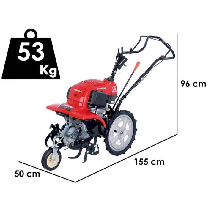 Honda FF 300 bensiinijyrsin, GXV 57, 3 HP, 41 cm, 3+1 vaihteet