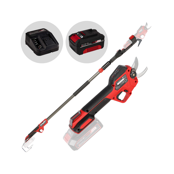 Einhell GP LS 18 28 Li T BL akkukäyttöiset oksasakset 18 V 4 Ah teleskooppivarsi