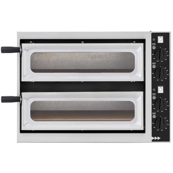 Prismafood SMALL BASIC 2/40 VETRO 4T sähköinen pizzauuni, 2 400 W, 230 V