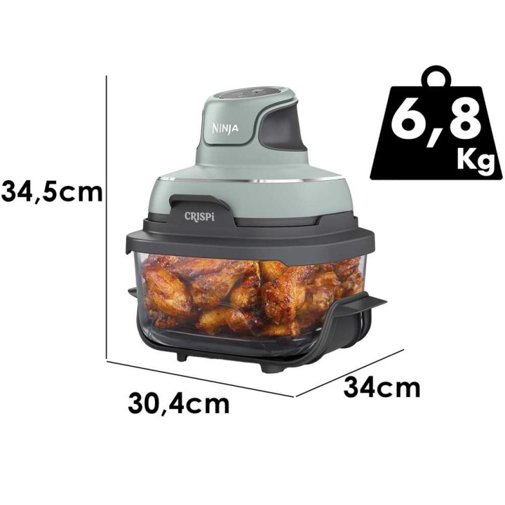 Ninja CRISPi FN101EUSG ilmafriteerauskeitin, 9,5 l, 1 700 W, salvianvihreä