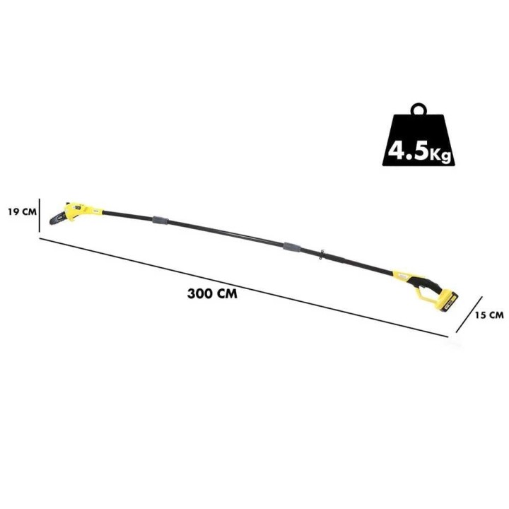 Karcher PSW 18-20 akkupuusaha, 18 V, 20 cm:n terä, teleskooppivarsi