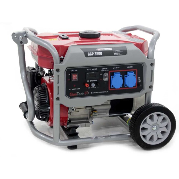 GeoTech Pro GGP 3500 aggregaatti, 3 kW, 2,8 kW jatkuva, AVR, yksivaiheinen
